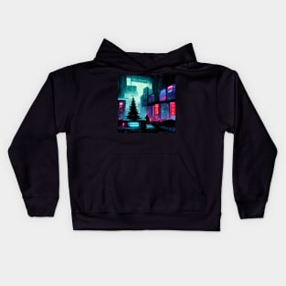 Christams in the future Kids Hoodie